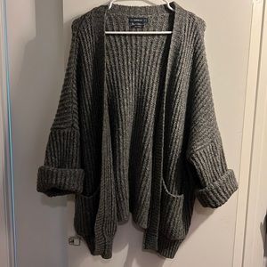 zara Knit sweater cardigan with wool